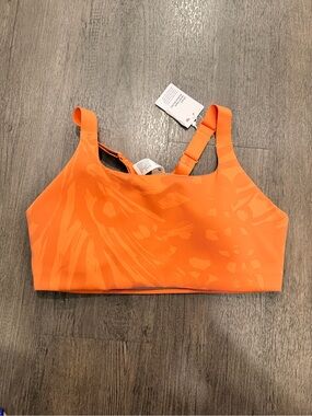 lululemon athletica Orange Adjustable-Strap Sports Bralette